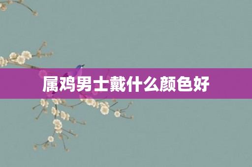 属鸡男士戴什么颜色好