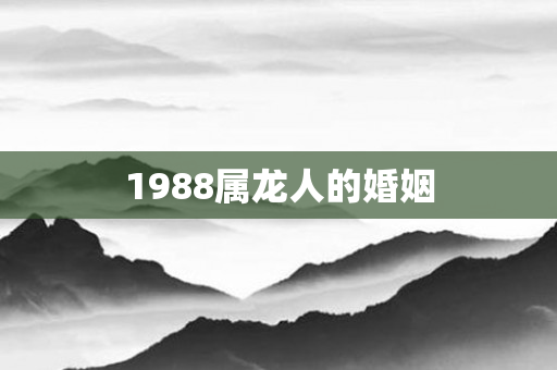 1988属龙人的婚姻