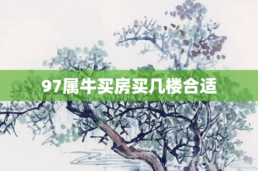 97属牛买房买几楼合适