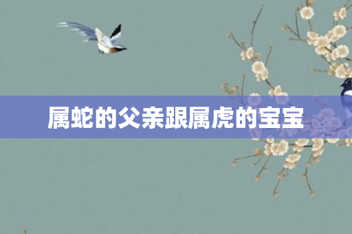 属蛇的父亲跟属虎的宝宝