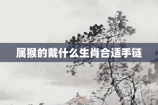 属猴的戴什么生肖合适手链