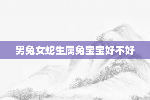 男兔女蛇生属兔宝宝好不好