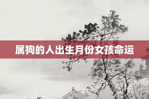 属狗的人出生月份女孩命运