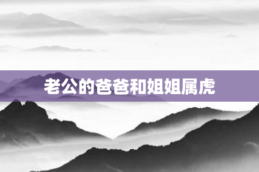 老公的爸爸和姐姐属虎