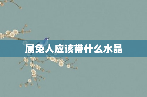 属兔人应该带什么水晶