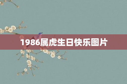 1986属虎生日快乐图片