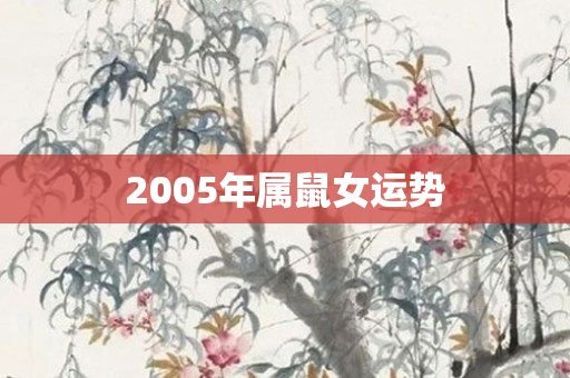 2005年属鼠女运势
