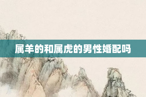 属羊的和属虎的男性婚配吗
