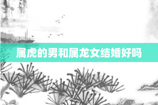 属虎的男和属龙女结婚好吗