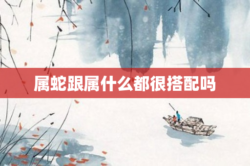 属蛇跟属什么都很搭配吗