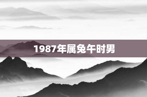 1987年属兔午时男