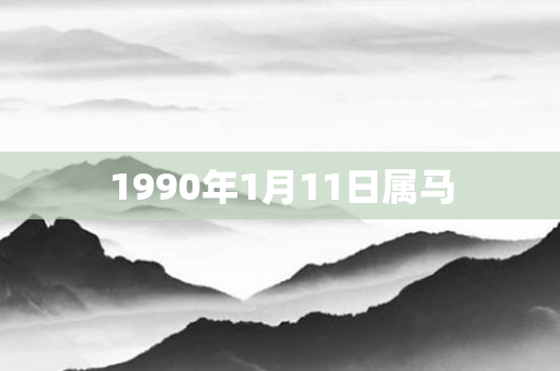 1990年1月11日属马