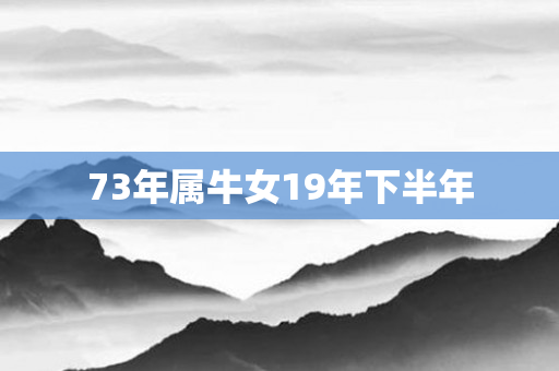 73年属牛女19年下半年