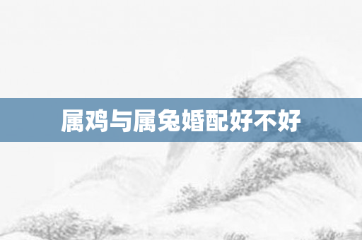 属鸡与属兔婚配好不好