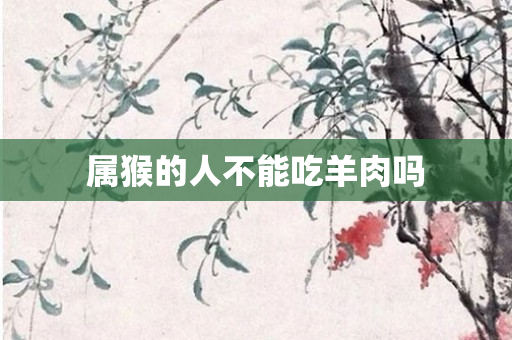 属猴的人不能吃羊肉吗