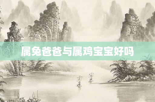 属兔爸爸与属鸡宝宝好吗