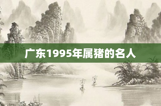 广东1995年属猪的名人