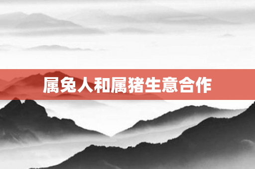 属兔人和属猪生意合作