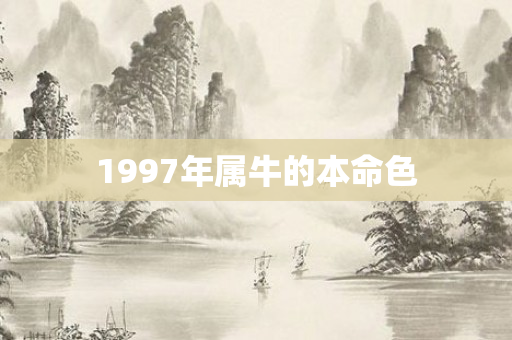 1997年属牛的本命色