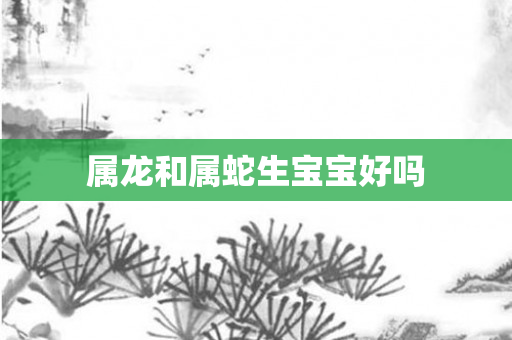属龙和属蛇生宝宝好吗