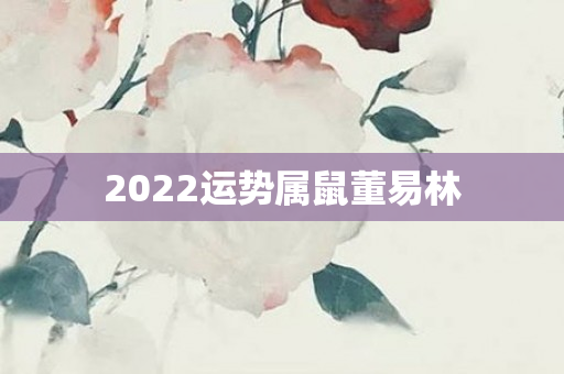 2022运势属鼠董易林