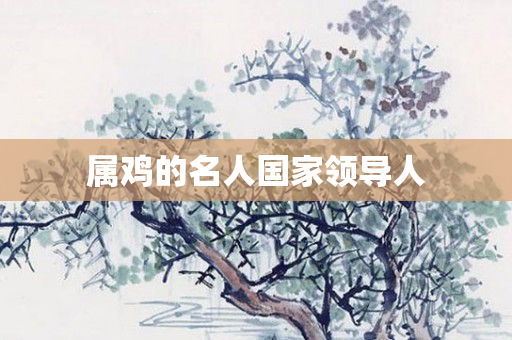 属鸡的名人国家领导人