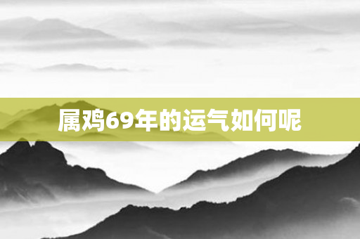属鸡69年的运气如何呢