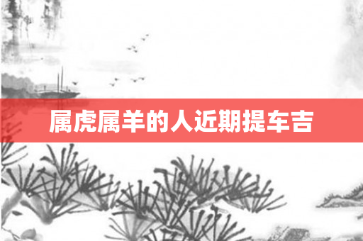 属虎属羊的人近期提车吉