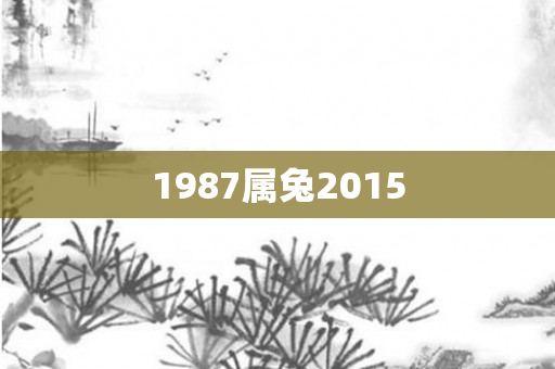 1987属兔2015