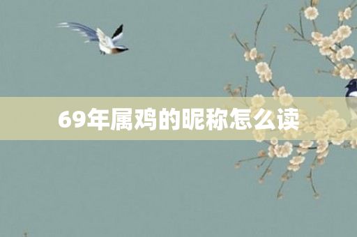 69年属鸡的昵称怎么读