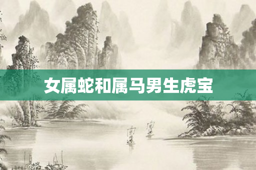 女属蛇和属马男生虎宝