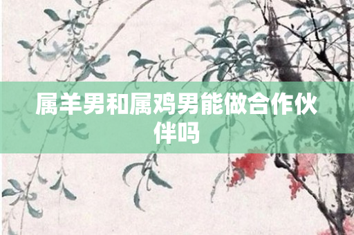 属羊男和属鸡男能做合作伙伴吗