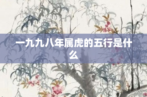 一九九八年属虎的五行是什么