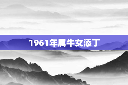 1961年属牛女添丁