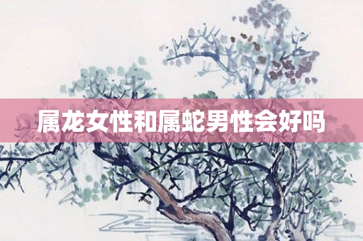 属龙女性和属蛇男性会好吗