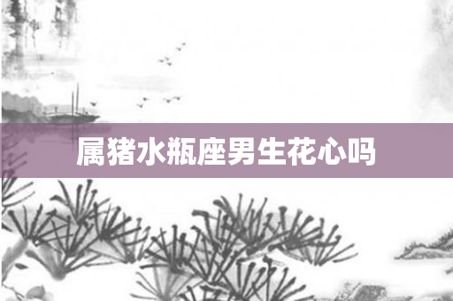 属猪水瓶座男生花心吗