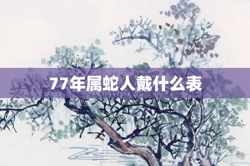77年属蛇人戴什么表