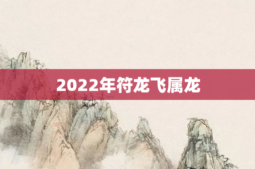 2022年符龙飞属龙