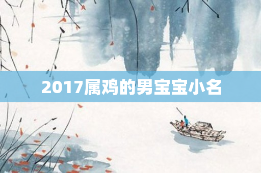 2017属鸡的男宝宝小名