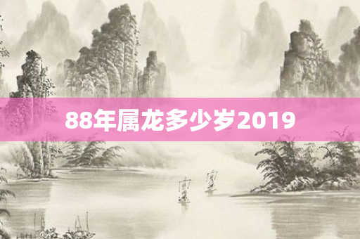 88年属龙多少岁2019