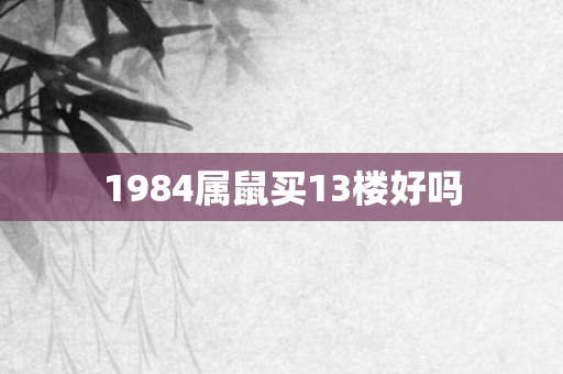 1984属鼠买13楼好吗