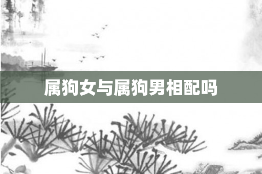 属狗女与属狗男相配吗