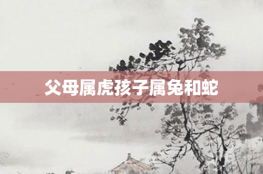 父母属虎孩子属兔和蛇