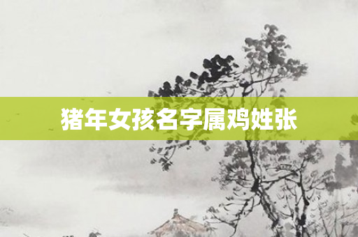 猪年女孩名字属鸡姓张