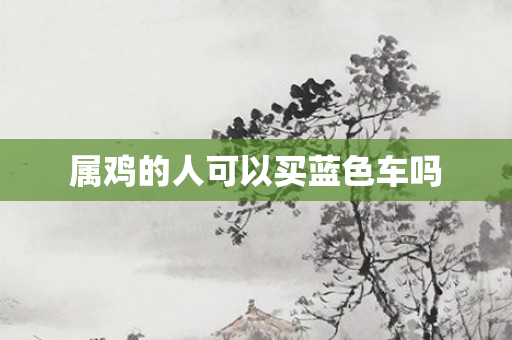 属鸡的人可以买蓝色车吗