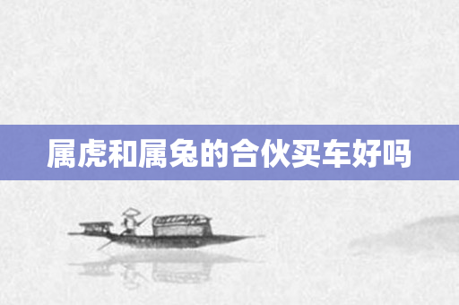 属虎和属兔的合伙买车好吗