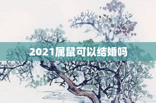 2021属鼠可以结婚吗