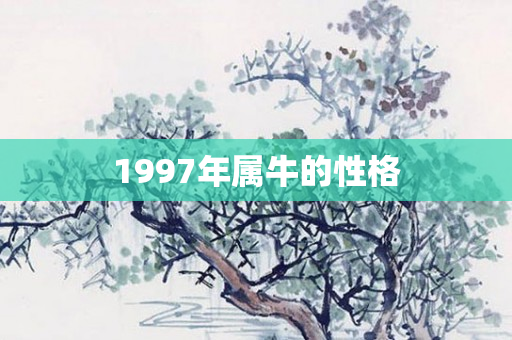 1997年属牛的性格