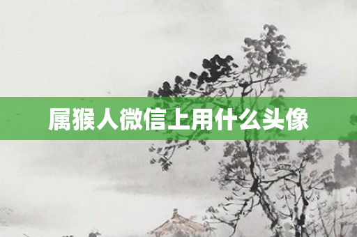 属猴人微信上用什么头像
