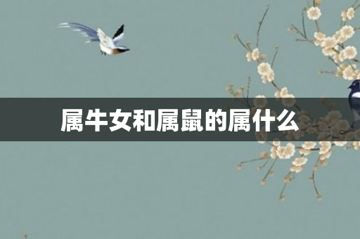 属牛女和属鼠的属什么